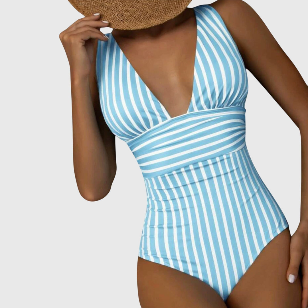 Shaped Swimsuit V Neck Summer Beach Swimwear Stylish Fit