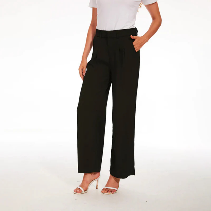 Trousers Tailored Wide Leg Palazzo Elegant Relaxed Fit Style