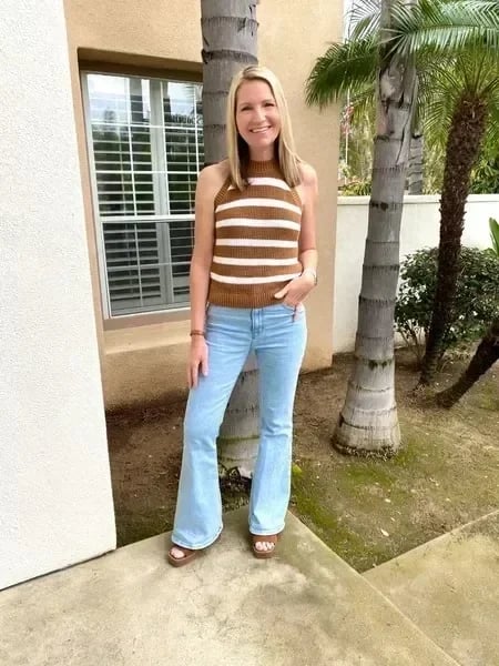 Jeans High Waist Relaxed Fit Straight Leg Casual Style