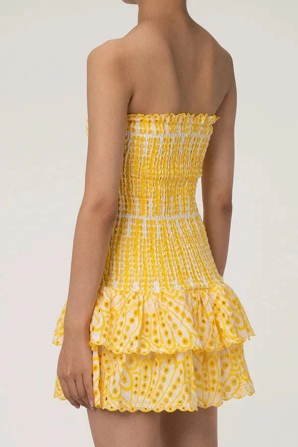 Strapless Mini Dress Summer Style Flattering Fit