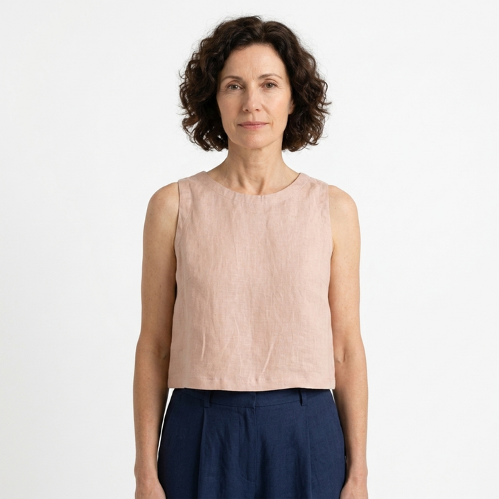Crop Top Reversible Minimalist Summer Style Relaxed Fit