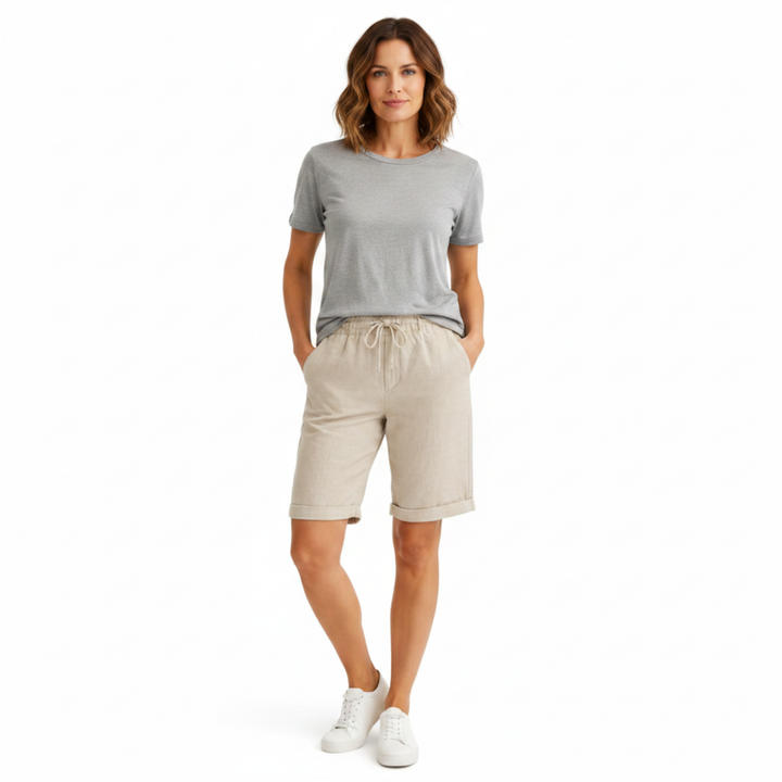 Capri Pants High Waist Straight Leg Casual Summer Style