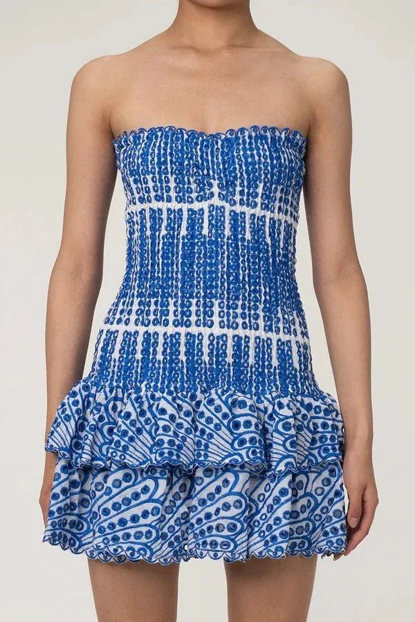 Strapless Mini Dress Summer Style Flattering Fit