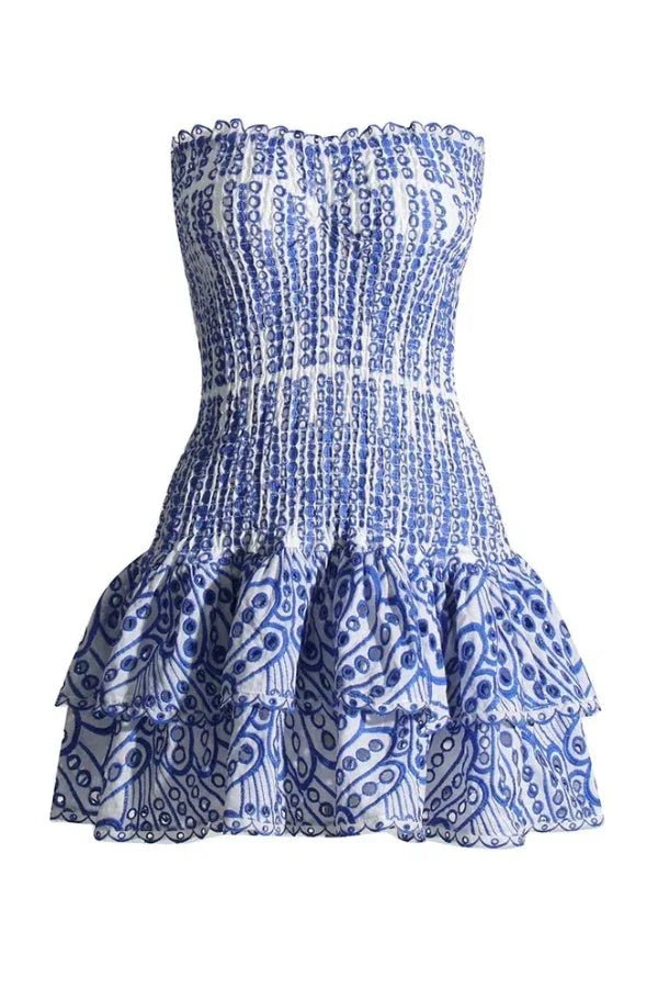Strapless Mini Dress Summer Style Flattering Fit