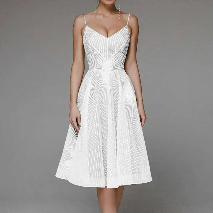 A-Line Cocktail Dress Elegant Structured Fit Timeless Style