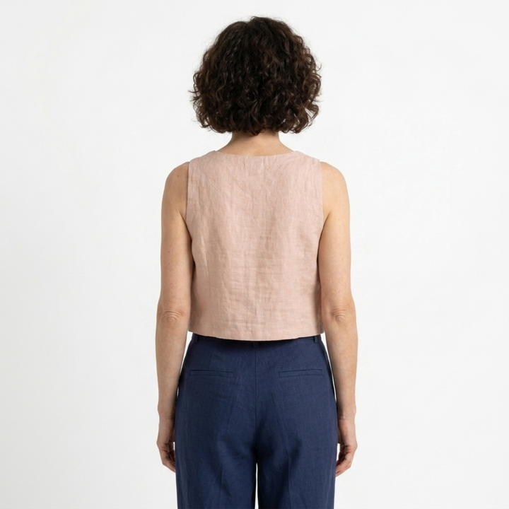 Crop Top Reversible Minimalist Summer Style Relaxed Fit