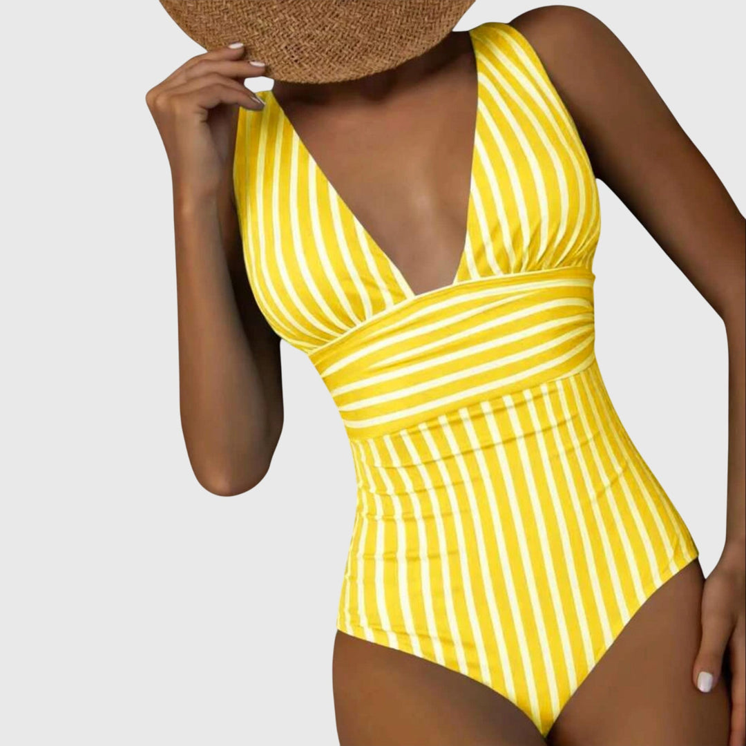 Shaped Swimsuit V Neck Summer Beach Swimwear Stylish Fit