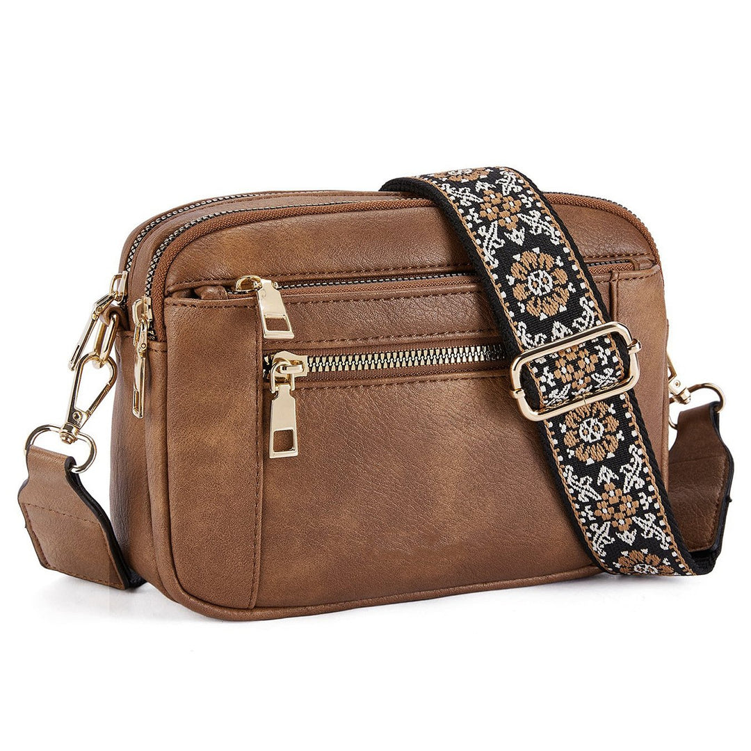 Crossbody Bag with Wide Adjustable Strap for Women