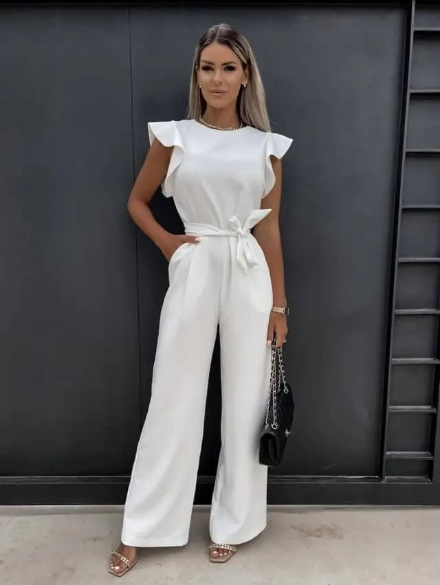 Jumpsuit Elegant Comfortable Tailored Fit Wide Leg Style