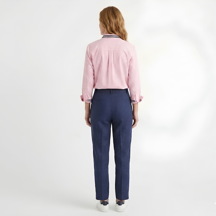 Shirt Striped Button Closure Relaxed Fit Classic Everyday Style