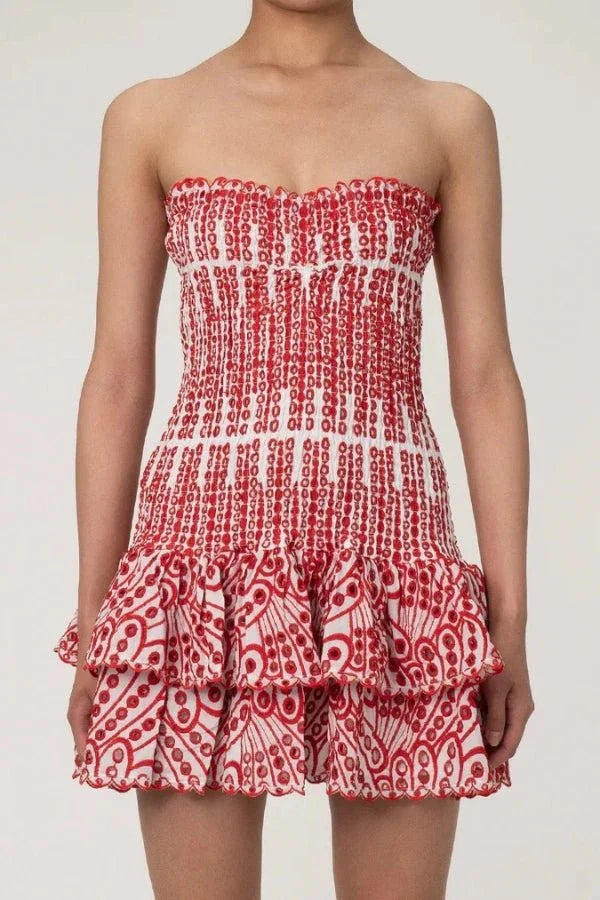 Strapless Mini Dress Summer Style Flattering Fit