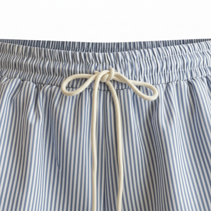 Shorts High Waist Striped Beach Casual Summer Style