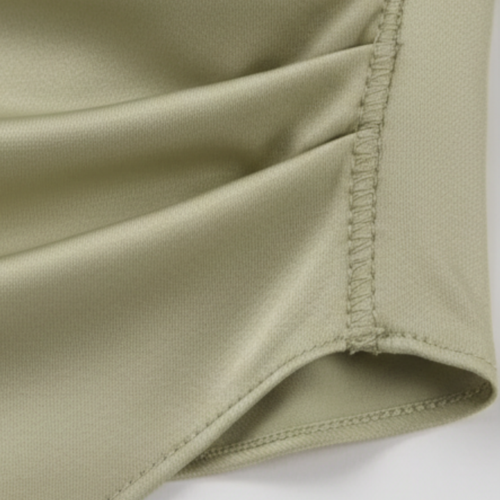 Top One Shoulder Gathered Detail Sculptural Hem Elegant Style