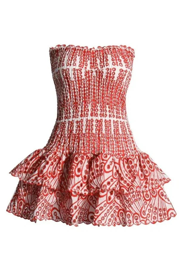 Strapless Mini Dress Summer Style Flattering Fit