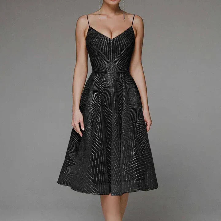 A-Line Cocktail Dress Elegant Structured Fit Timeless Style