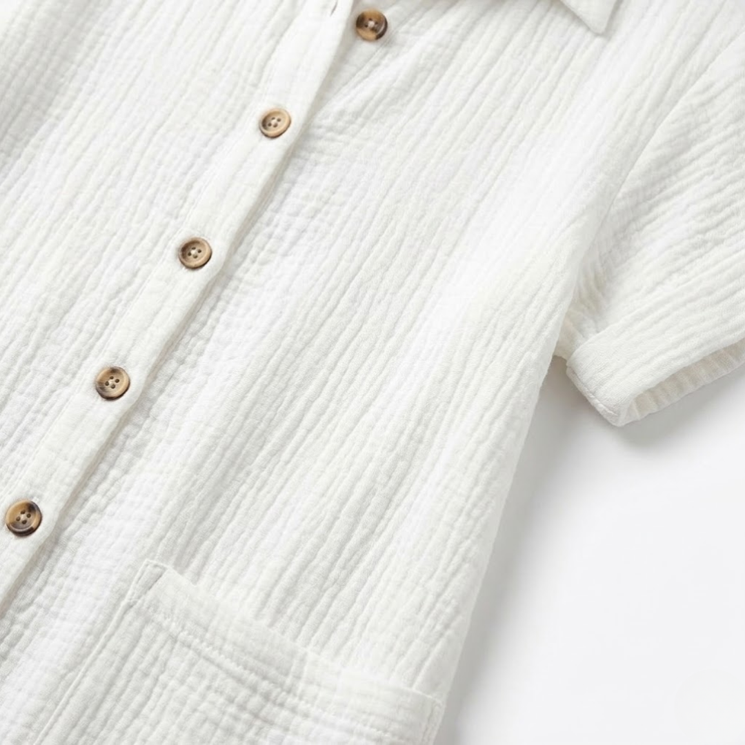 Mini Dress V Neck Three Quarter Sleeve Relaxed Summer Style