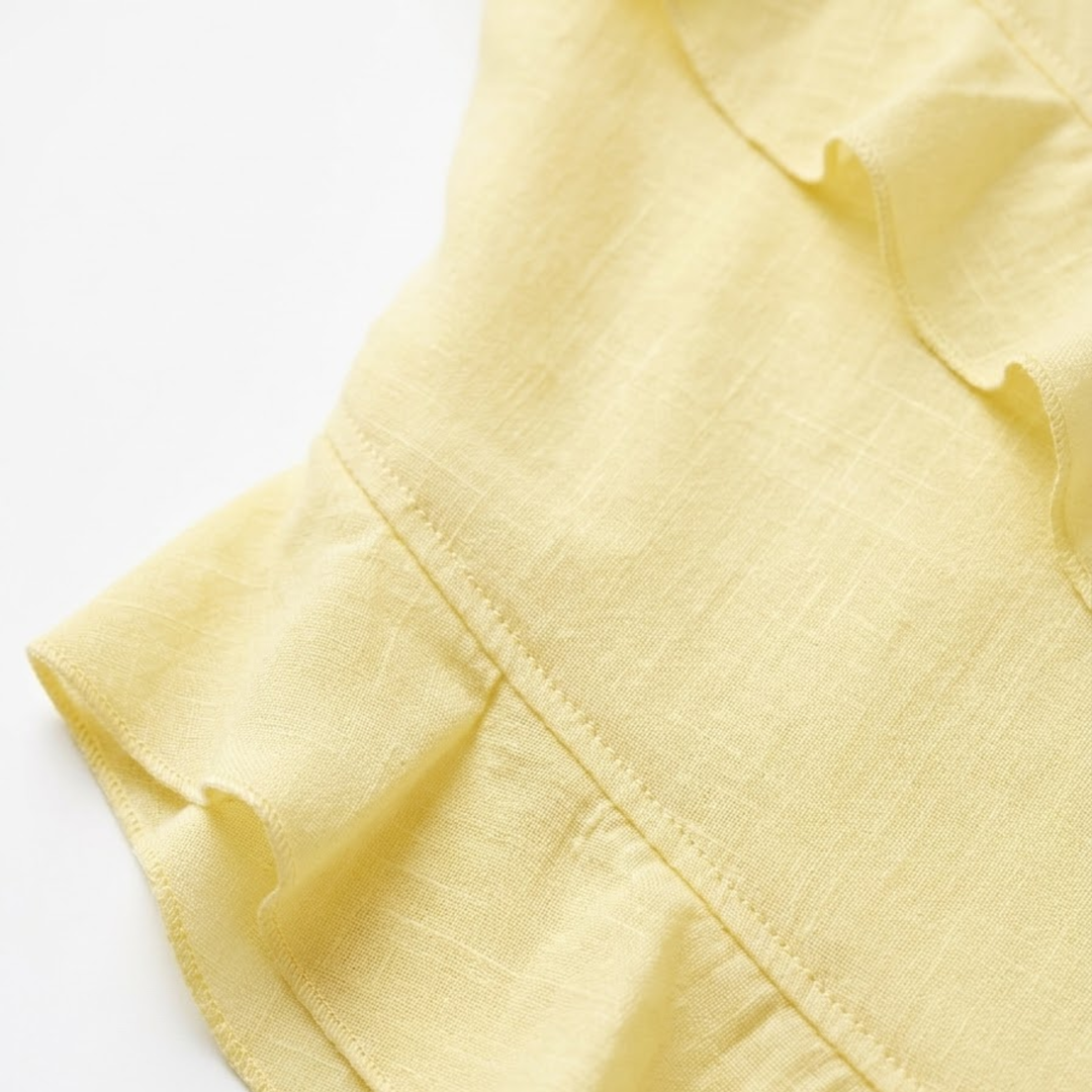 Maxi Dress Ruffle Detail V Neck Spaghetti Strap Elegant Style