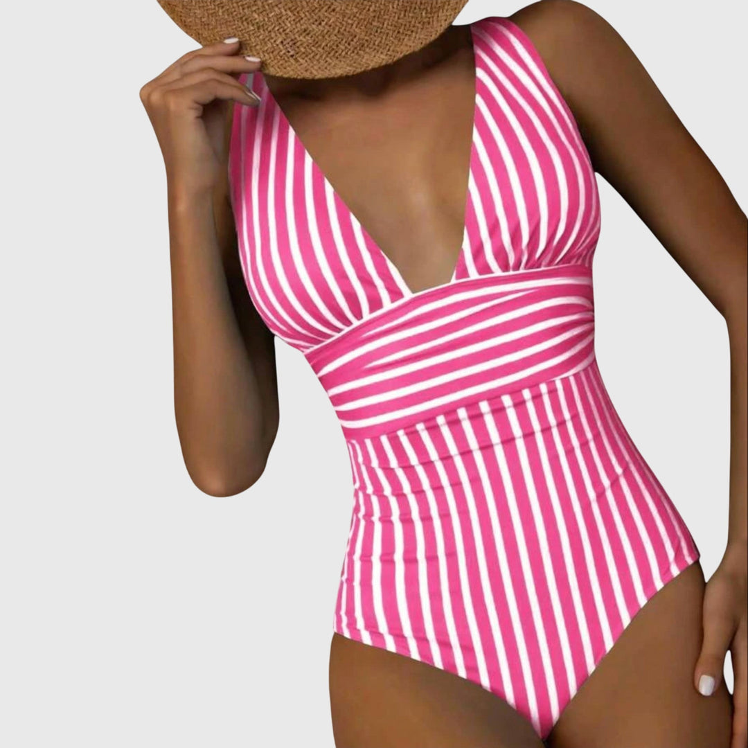 Shaped Swimsuit V Neck Summer Beach Swimwear Stylish Fit
