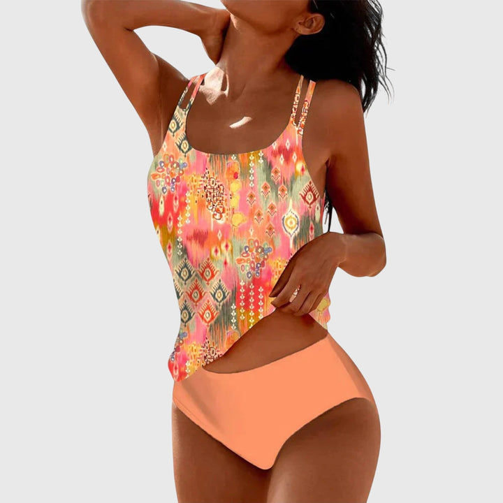 Tankini Shaped Adjustable Straps Summer Swimwear Stylish Fit