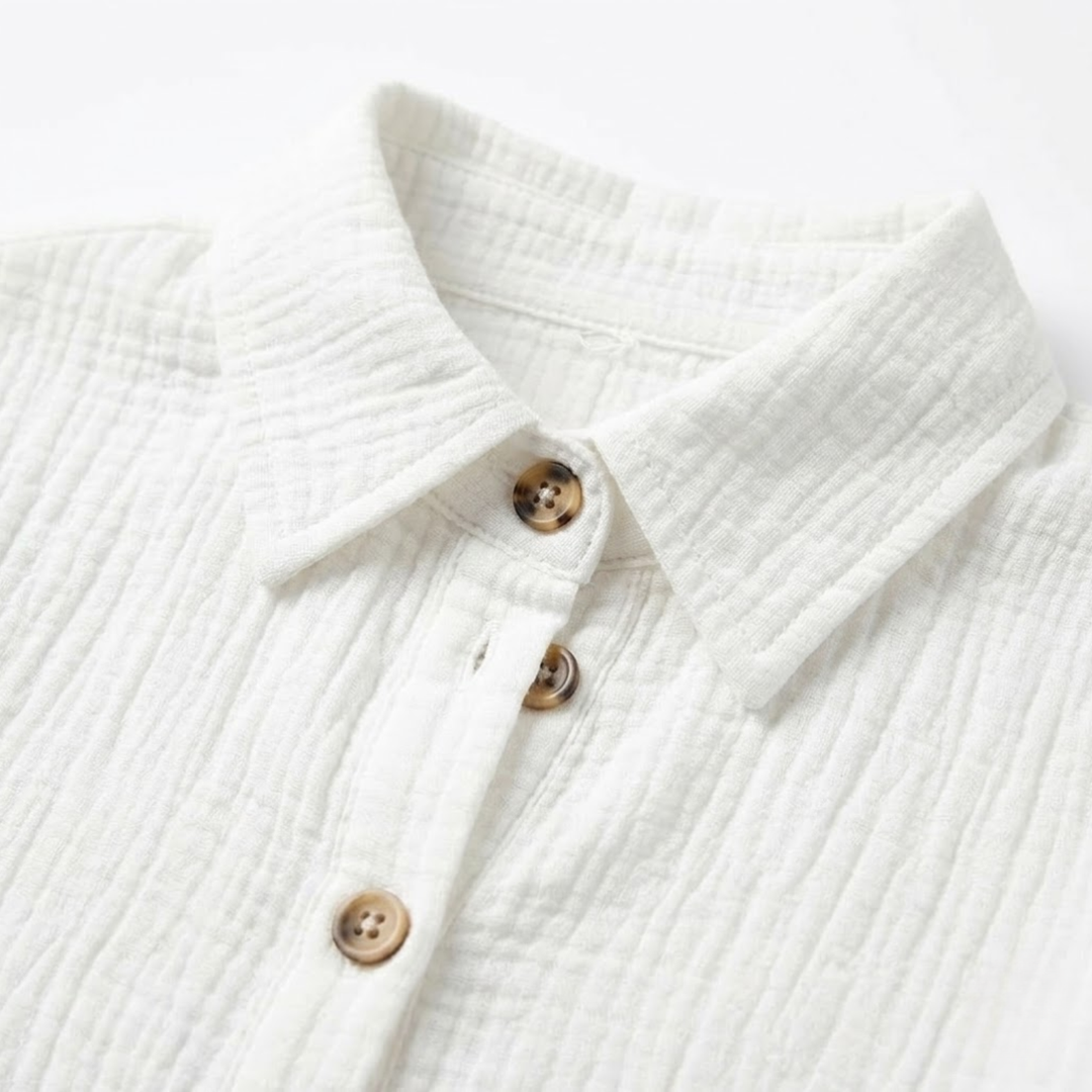 Mini Dress V Neck Three Quarter Sleeve Relaxed Summer Style