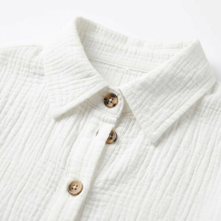 Mini Dress V Neck Three Quarter Sleeve Relaxed Summer Style