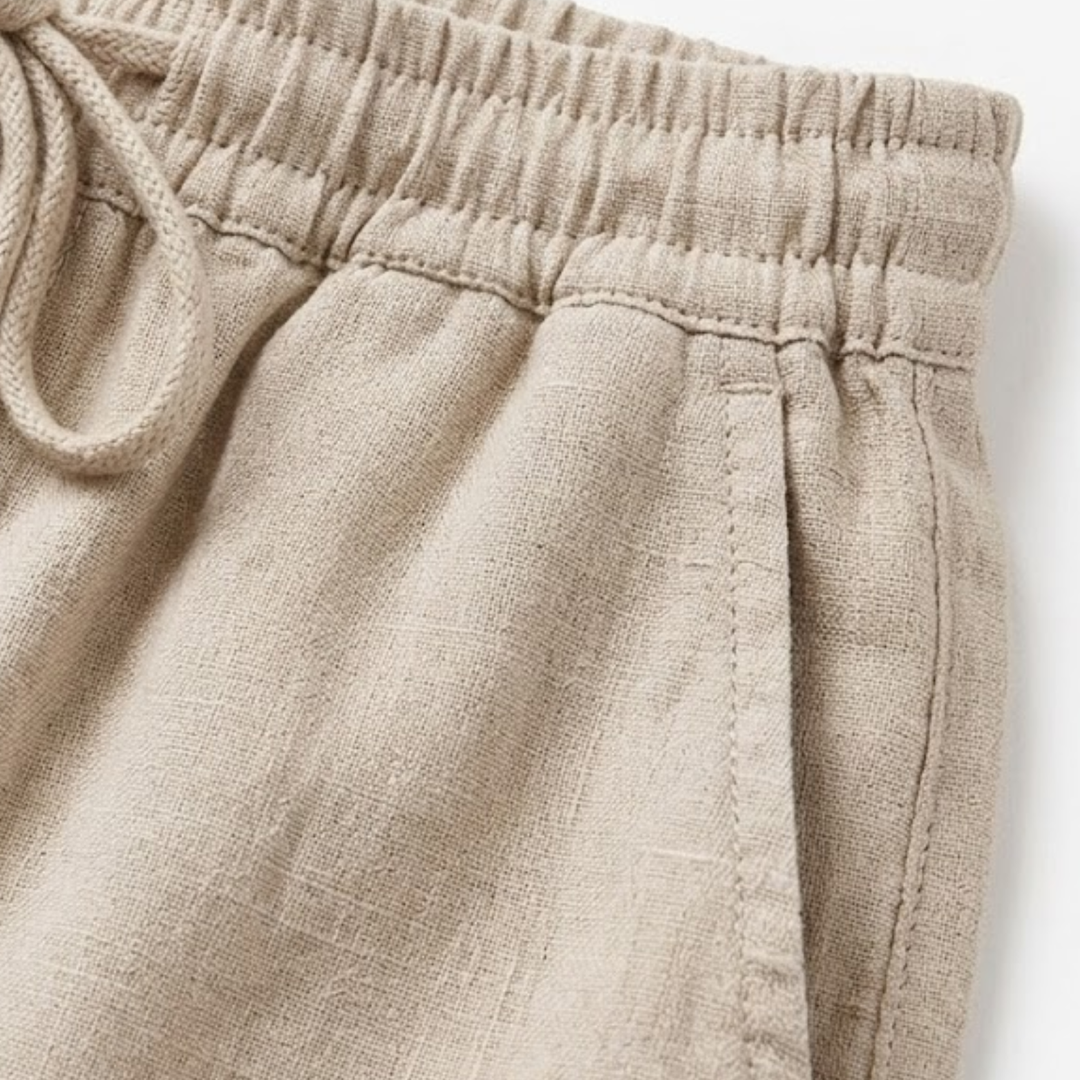 Women Short Elastic Waist Pockets Casual Summer Style