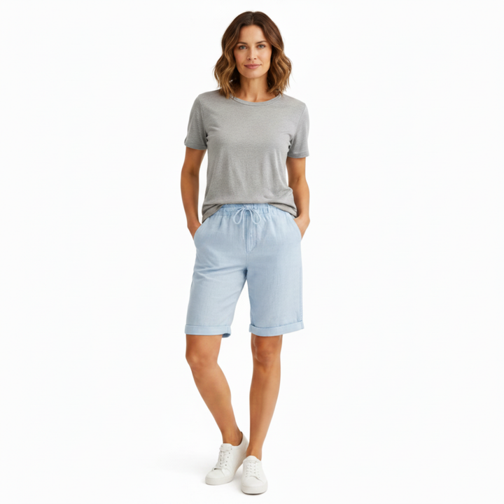Capri Pants High Waist Straight Leg Casual Summer Style