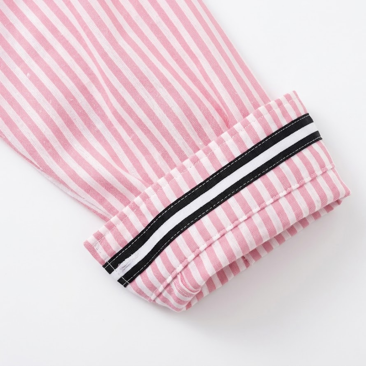 Shirt Striped Button Closure Relaxed Fit Classic Everyday Style