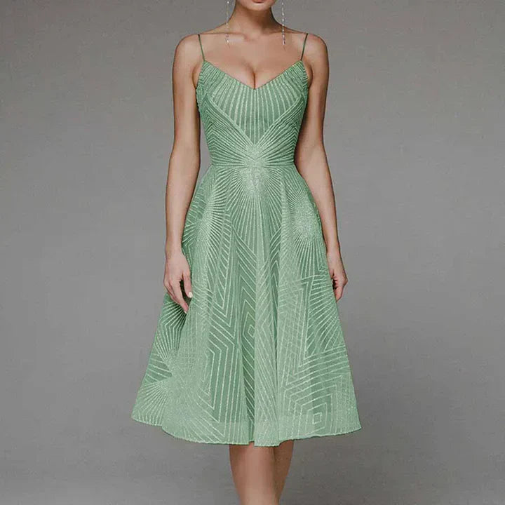 A-Line Cocktail Dress Elegant Structured Fit Timeless Style