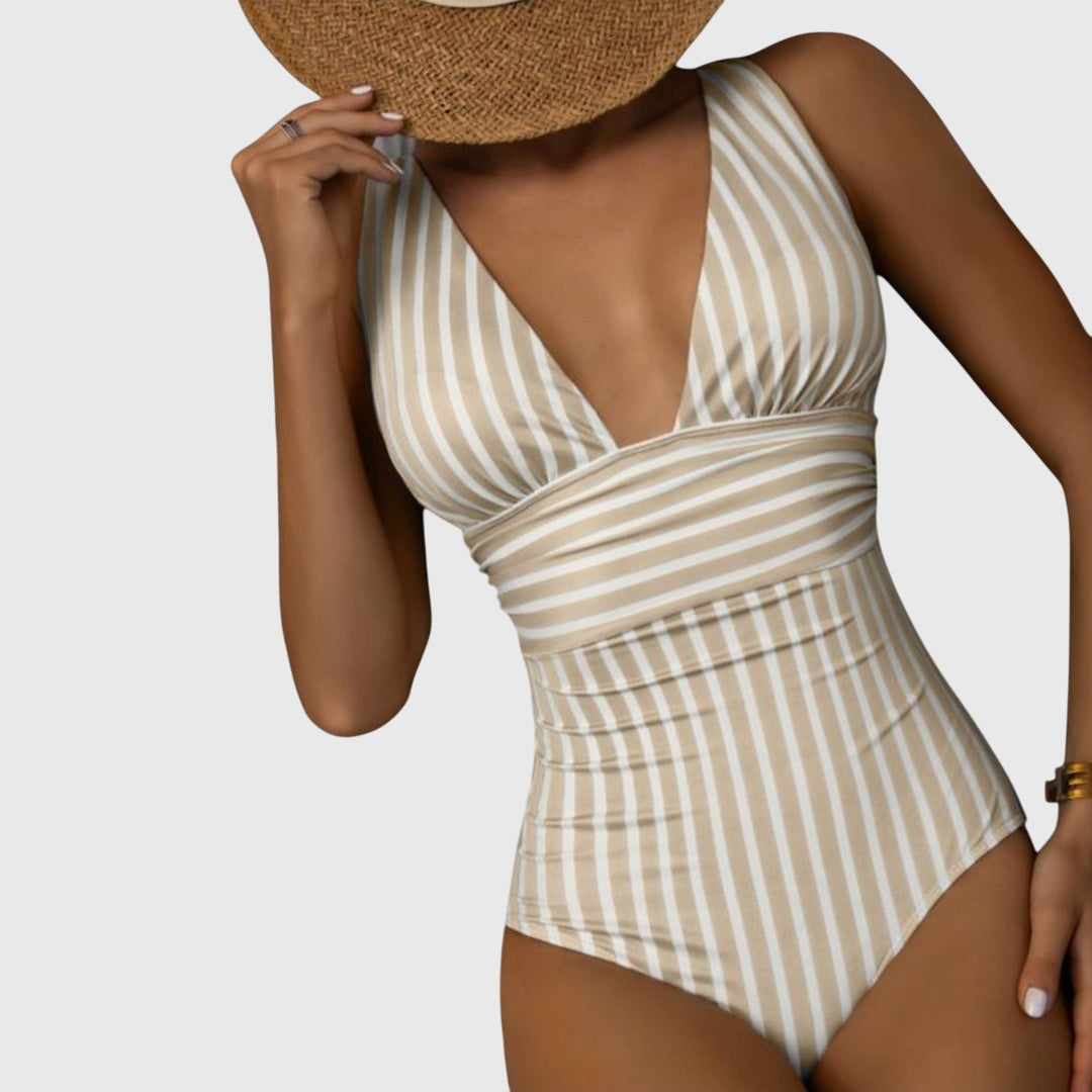 Shaped Swimsuit V Neck Summer Beach Swimwear Stylish Fit