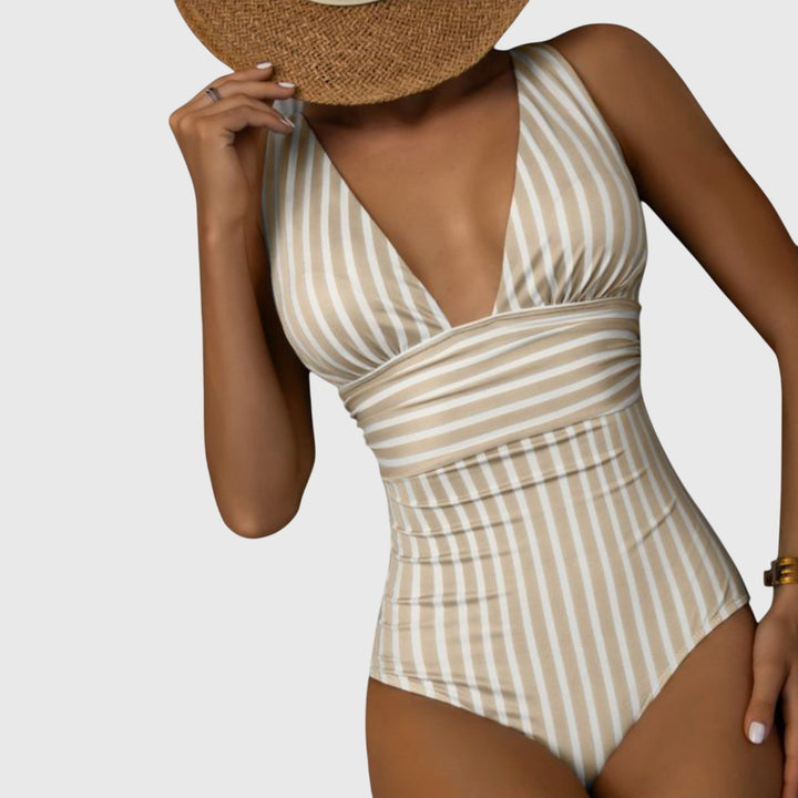 Shaped Swimsuit V Neck Summer Beach Swimwear Stylish Fit