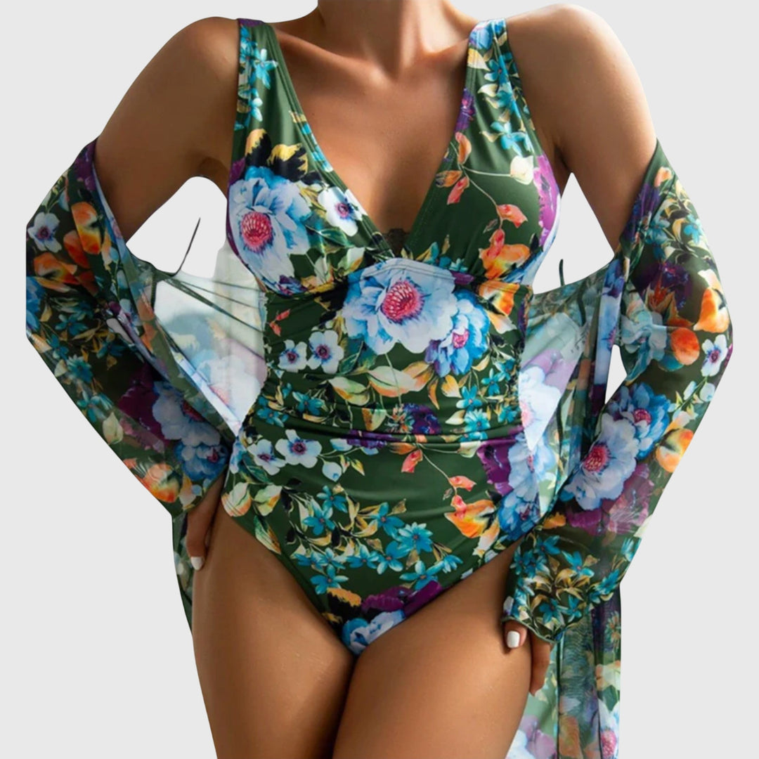 High Waist Bikini Set Adjustable Straps Quick Dry Summer Beach Style