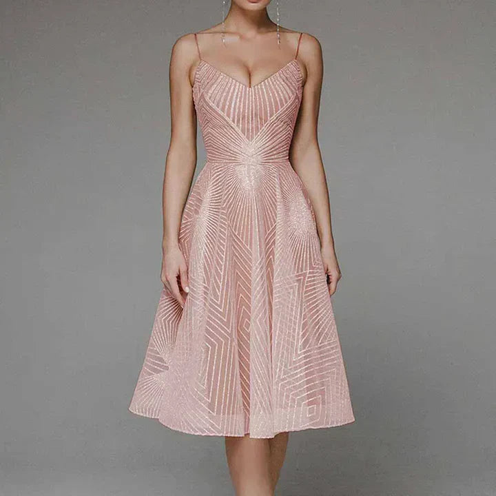A-Line Cocktail Dress Elegant Structured Fit Timeless Style