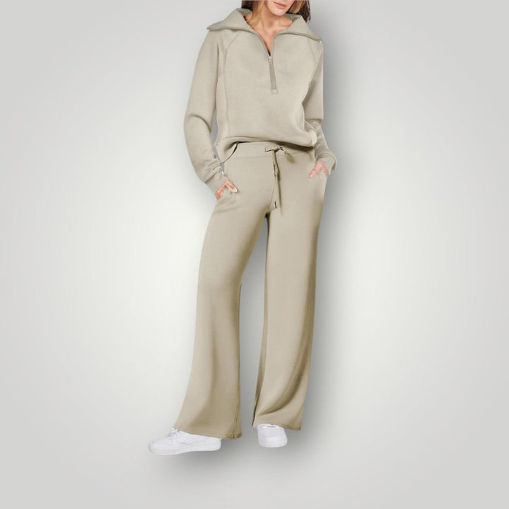 Tracksuit Set Women Sweatshirt Sweatpants Relaxed Fit Comfortable Style