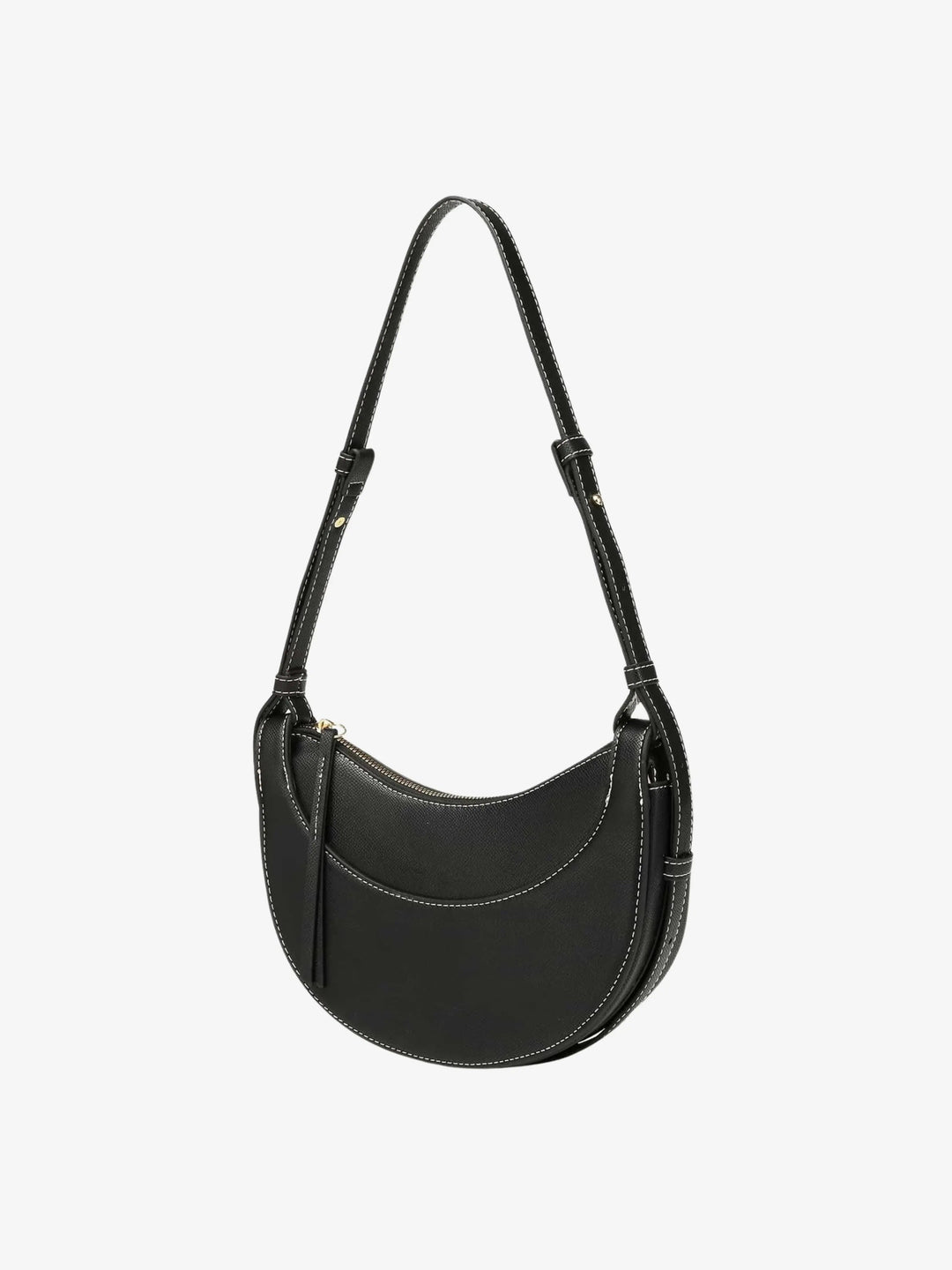 Half Moon Crossbody Bag with Adjustable Shoulder Strap for Women