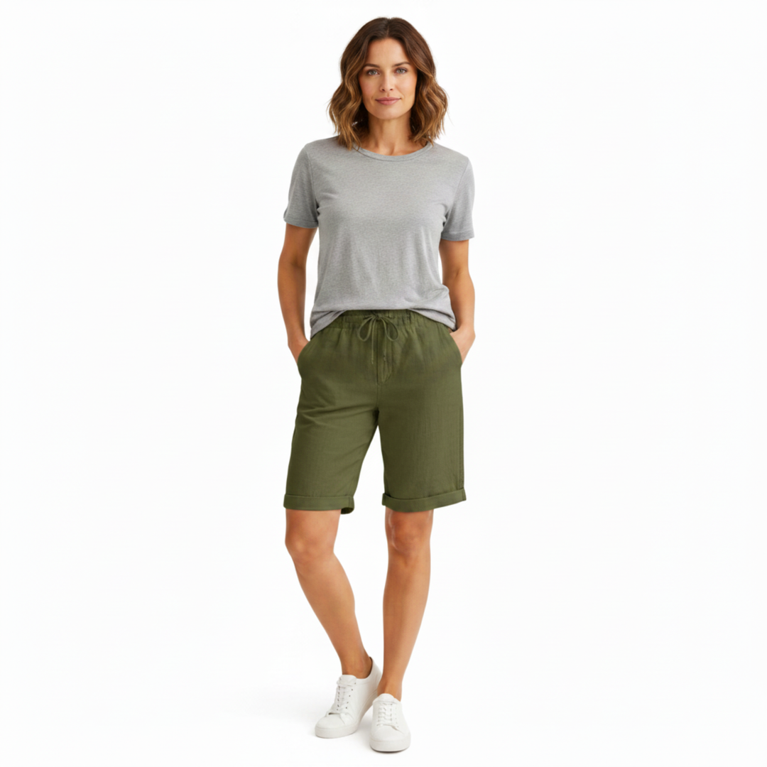 Capri Pants High Waist Straight Leg Casual Summer Style
