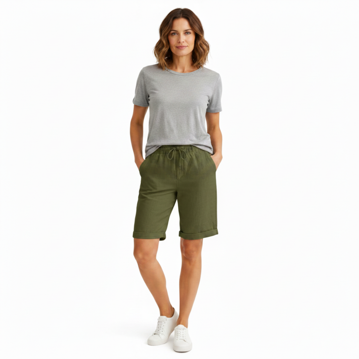 Capri Pants High Waist Straight Leg Casual Summer Style