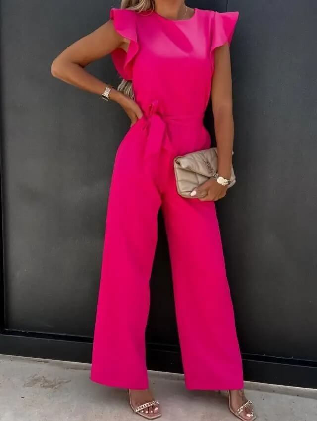 Jumpsuit Elegant Comfortable Tailored Fit Wide Leg Style