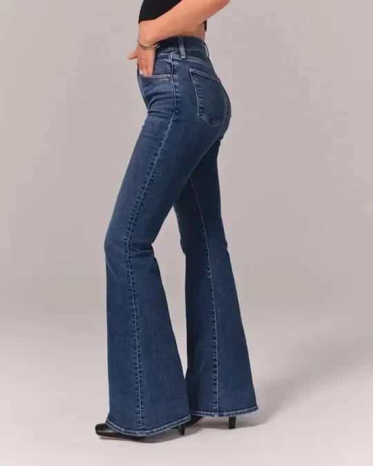 Jeans High Waist Relaxed Fit Straight Leg Casual Style