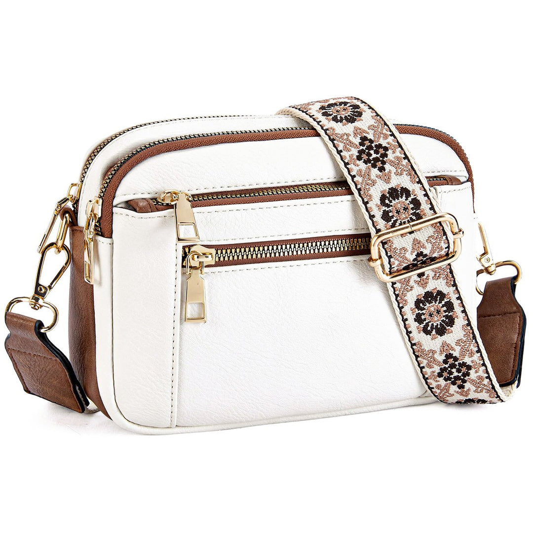 Crossbody Bag with Wide Adjustable Strap for Women