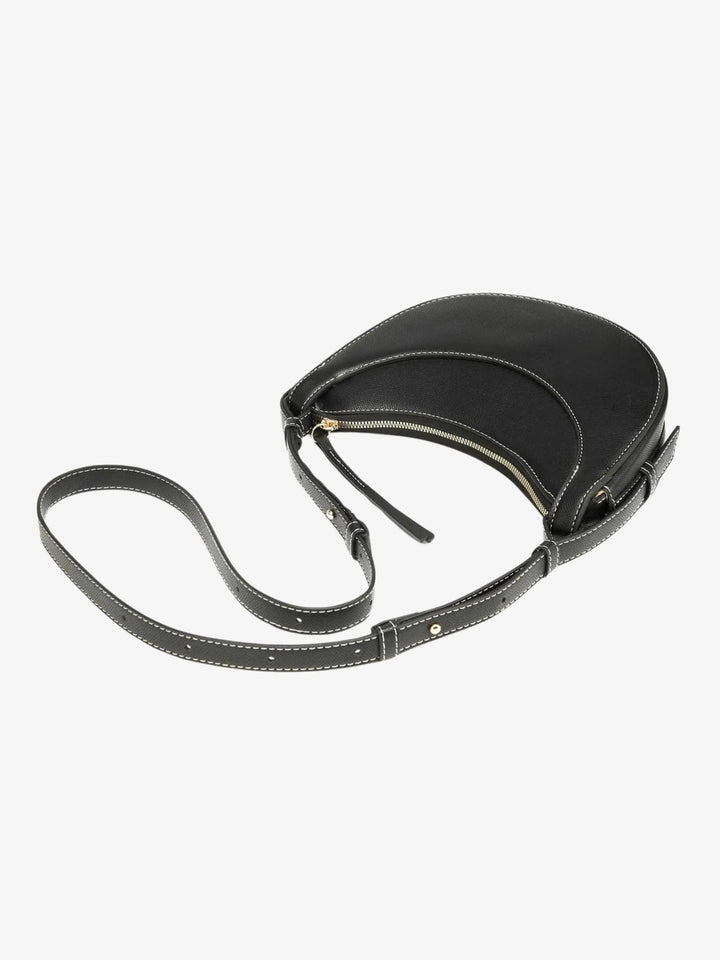 Half Moon Crossbody Bag with Adjustable Shoulder Strap for Women