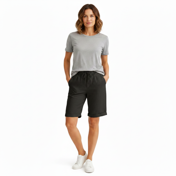 Capri Pants High Waist Straight Leg Casual Summer Style
