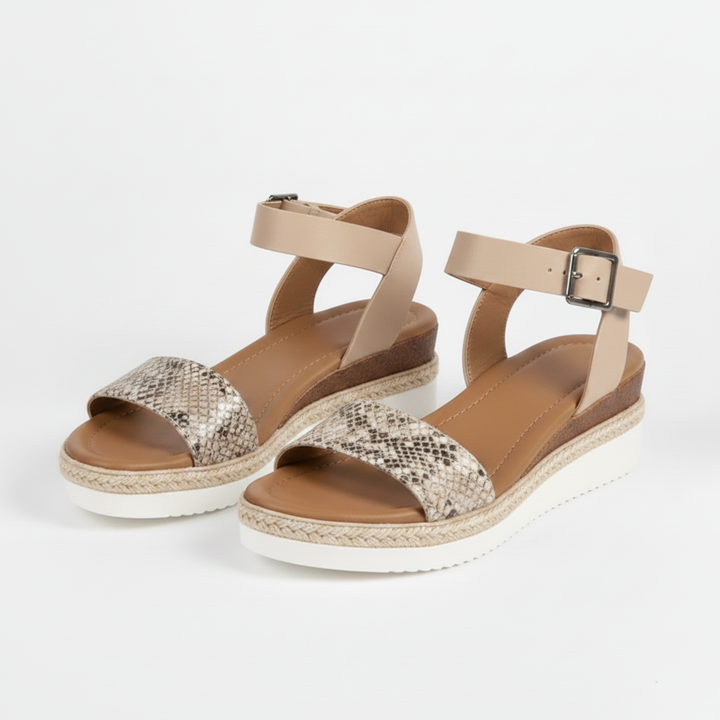 Flat Sandals Ankle Strap Open Toe Thin Sole Casual Style