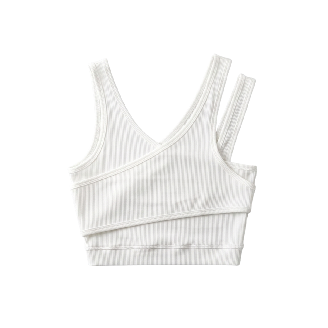 Crop Top Vest V Neck Boho Style Relaxed Summer Fit