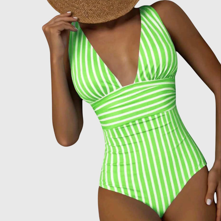 Shaped Swimsuit V Neck Summer Beach Swimwear Stylish Fit