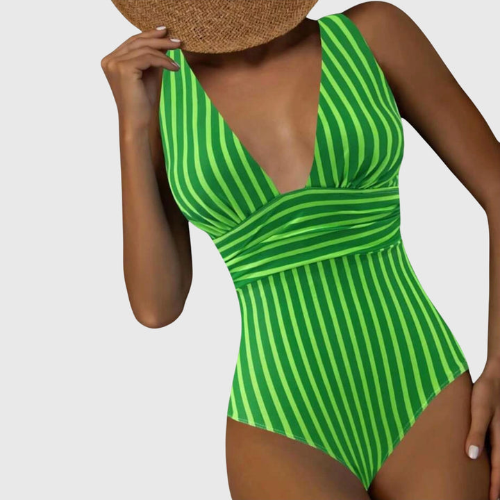 Shaped Swimsuit V Neck Summer Beach Swimwear Stylish Fit