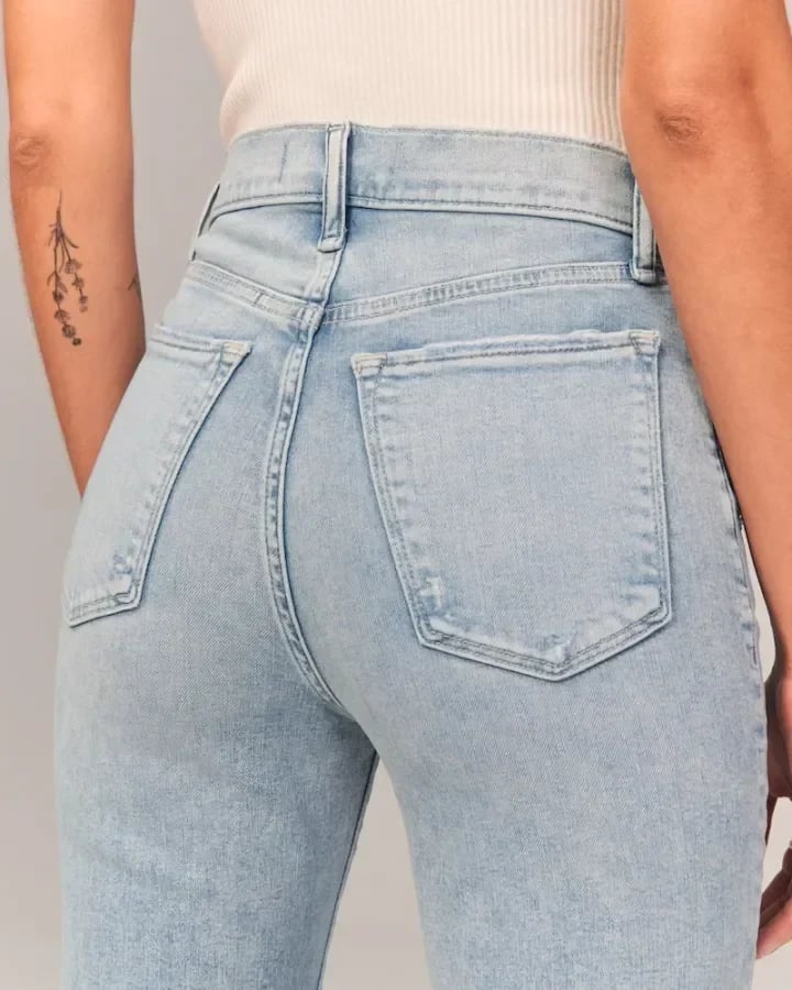 Jeans High Waist Relaxed Fit Straight Leg Casual Style