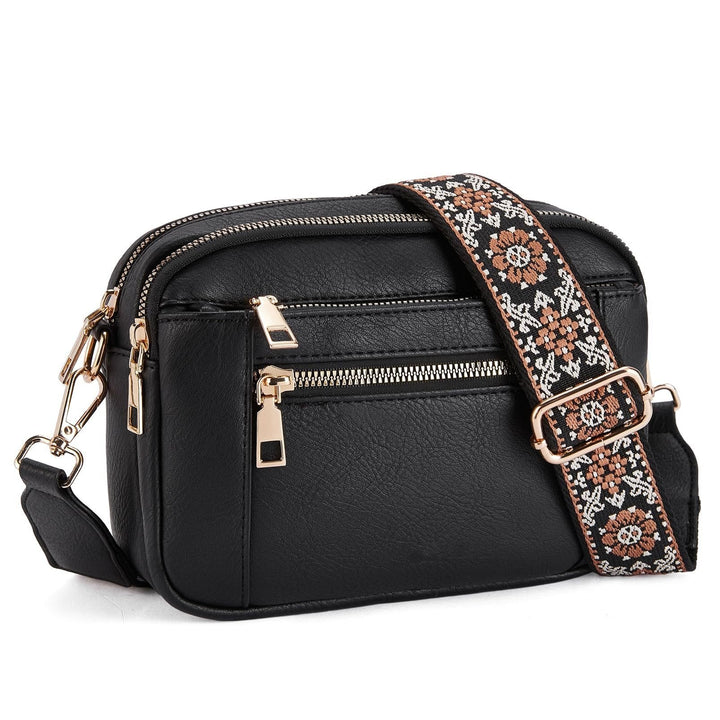 Crossbody Bag with Wide Adjustable Strap for Women