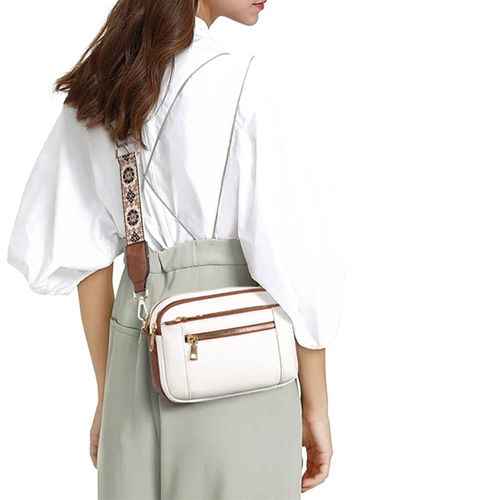 Crossbody Bag with Wide Adjustable Strap for Women