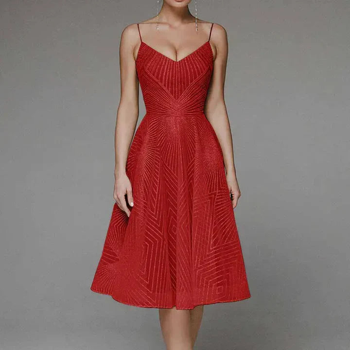A-Line Cocktail Dress Elegant Structured Fit Timeless Style